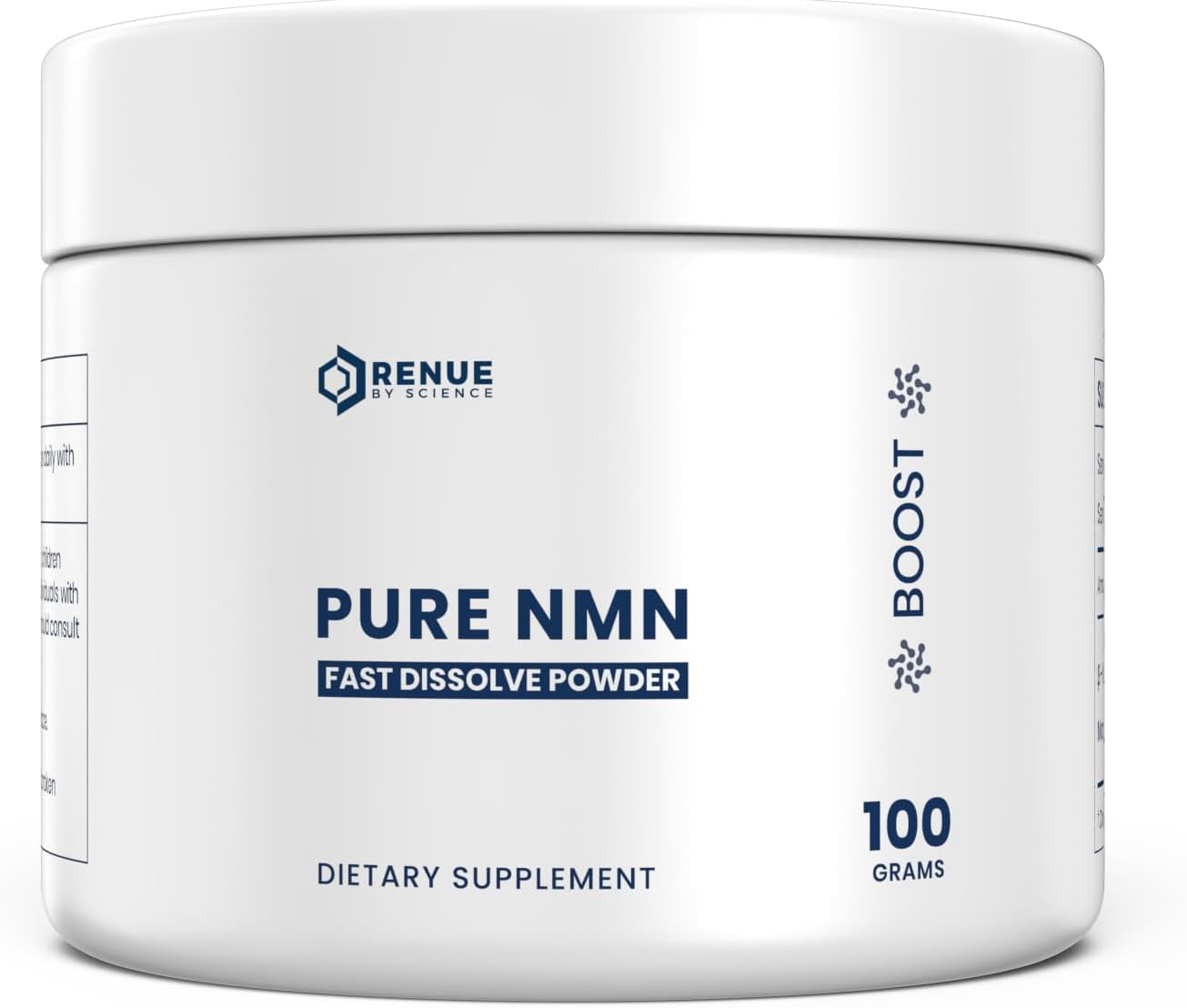 Renue By Science NMN Powder - 100g Pure Crystalline Nicotinamide Mononucleotide, Sublingual Fast-dissolving - görsel 1