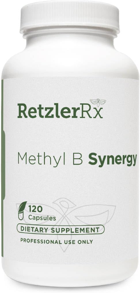 RetzlerRx Methyl B Synergy – Methyl Folate, B12, B6 and Riboflavin for Methylation Support (120 Capsules) - görsel 1
