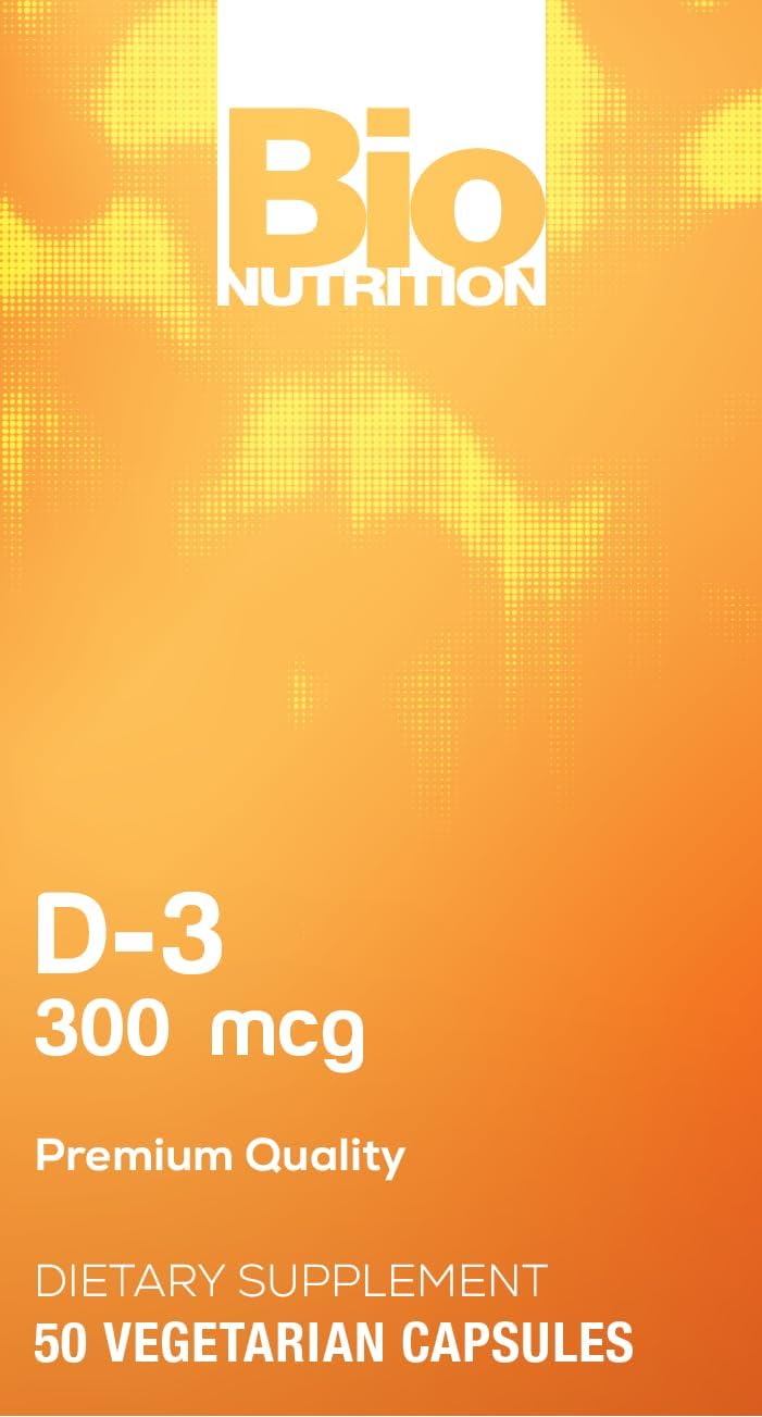 Bio Nutrition Vitamin D3 12,000 IU Vegi-Caps, 50 Capsules - görsel 5
