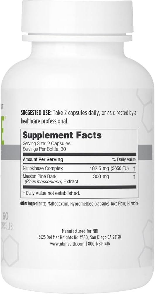 NBI NattoPine – Circulation Support – 60 Veggie Capsules - görsel 2