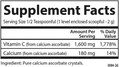 Carlson Mild-C Vitamin C Powder - for Immune Function Support, 1,000 g