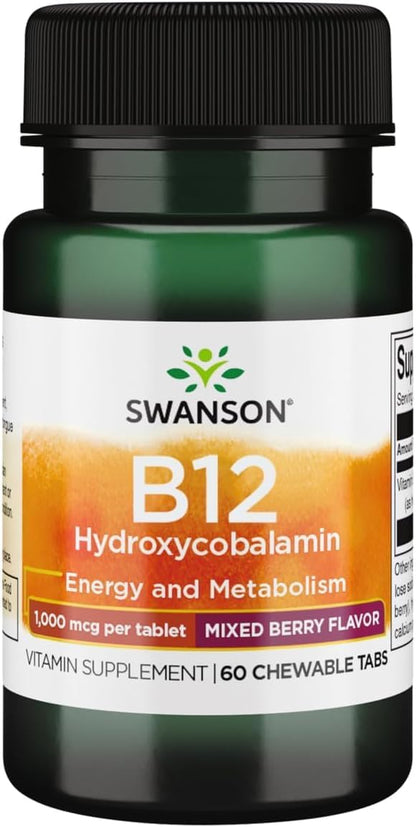 Swanson Supplemelts Vitamin B-12 1000 mcg 60 Chewables