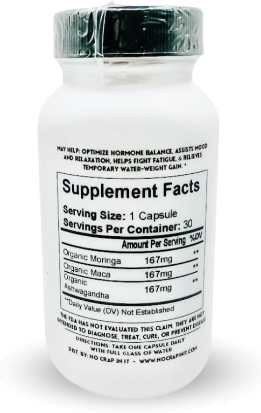 Vitality Balance Women's Support Vitamins – Organic Herbs for Hormone Balance & Energy – 30 Capsules - görsel 3