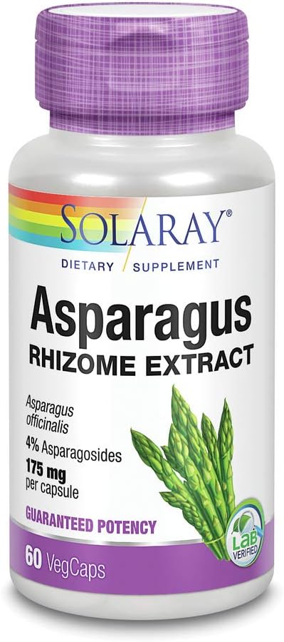 Solaray Asparagus 175 mg – 60 Vegetarian Capsules - görsel 2