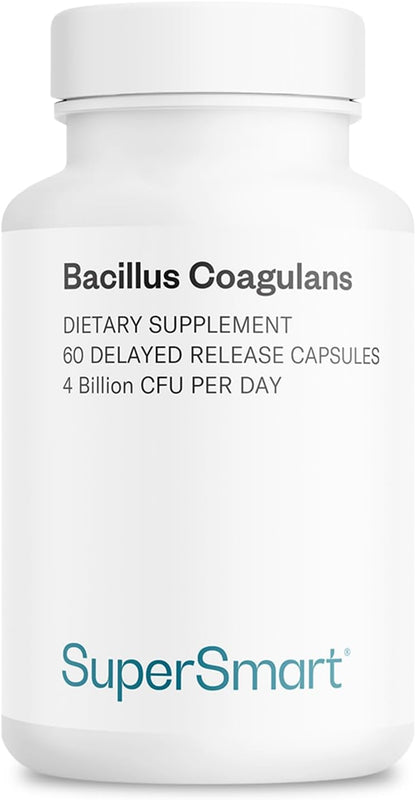 Supersmart Bacillus Coagulans Probiotic | 4 Billion CFU | Delayed Release | 60 Capsules