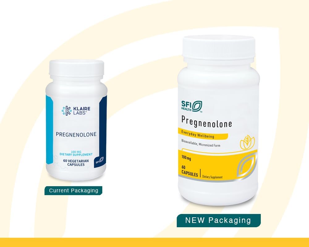 Klaire Labs Pregnenolone 100 mg, 60 Capsules - görsel 2
