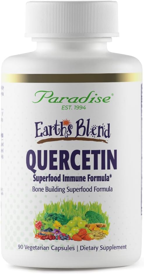 Paradise Herbs Earth's Blend Quercetin with Probiotics and Adaptogens - 90 Vegetarian Capsules - görsel 1