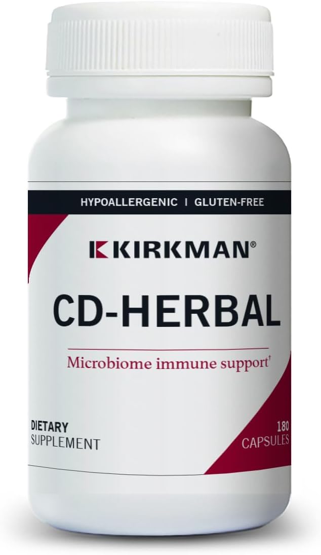 Kirkman CD-Herbal - Hypoallergenic -180 Vegetarian Capsules - görsel 1