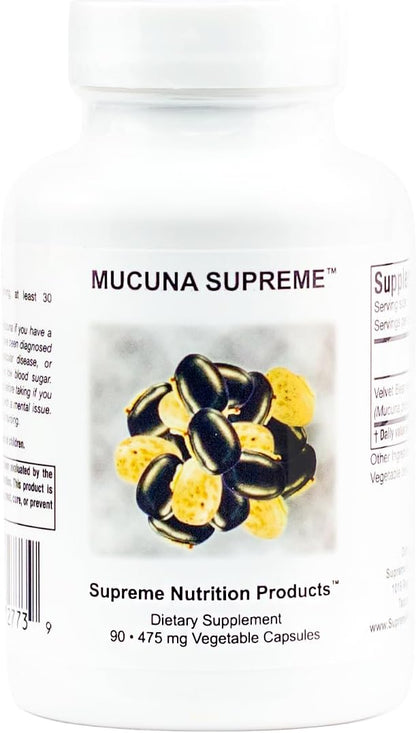 Supreme Nutrition Mucuna Supreme – 90 Pure Cowhage Vegetarian Capsules
