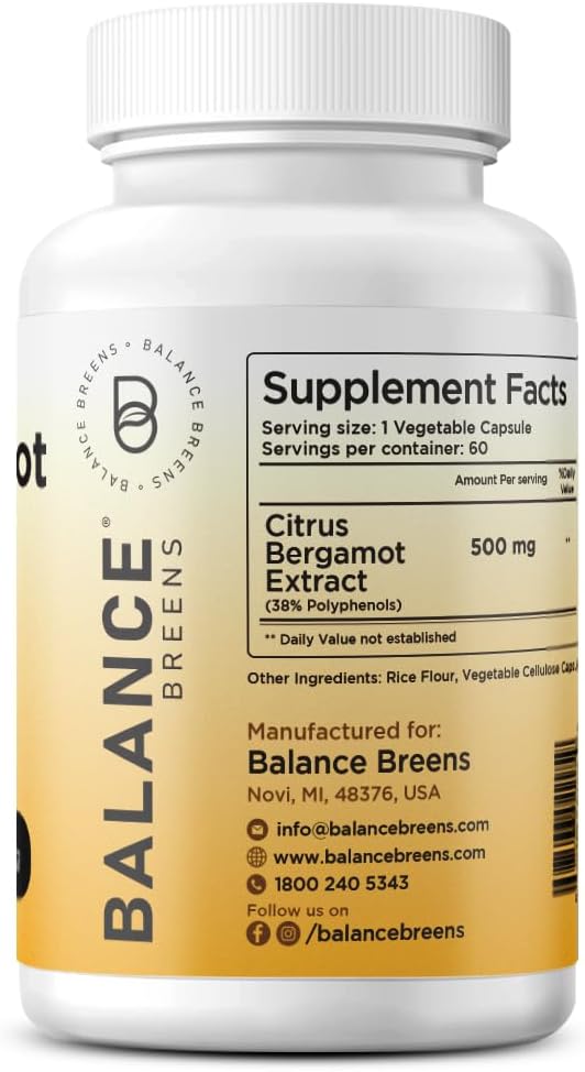Citrus Bergamot 500mg, 60 Vegan Capsules - – Third-Party Tested: Every batch undergoes rigorous testing in an – Image 3