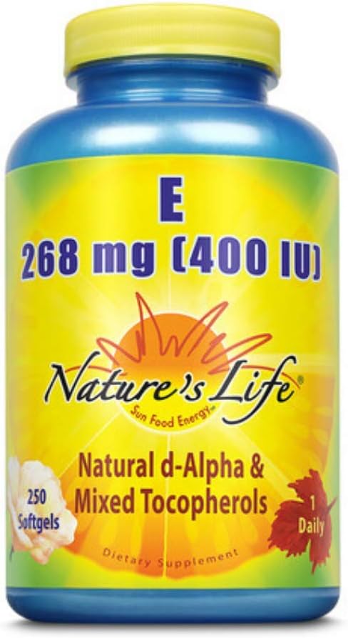 Nature's Life Vitamin E, 400 IU | 250 Softgels - görsel 1