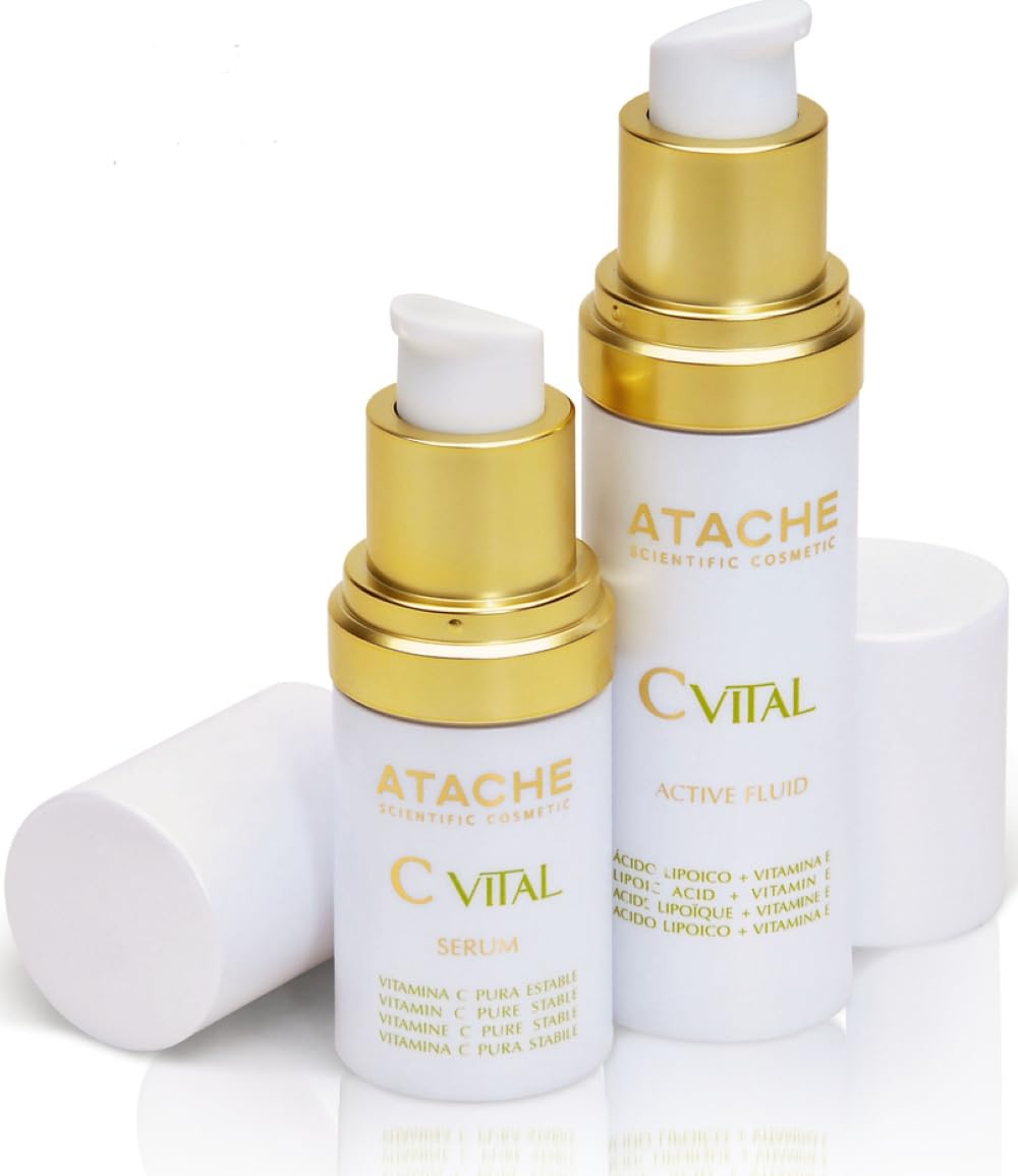 C Vital Biological Triple-Antioxidant Night Protector: Serum (Pure Vitamin C) + Active Fluid (Lipoic Acid + Vitamin E) by atache - görsel 2