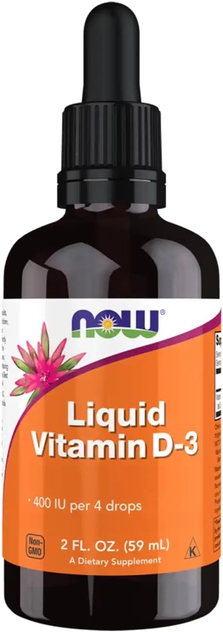 NOW Foods Vitamin D-3 Liquid - 59 ml - görsel 1