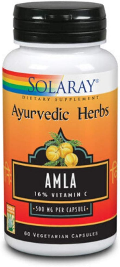 SOLARAY Amla Fruit Extract 500 mg – 60 Vegan Capsules