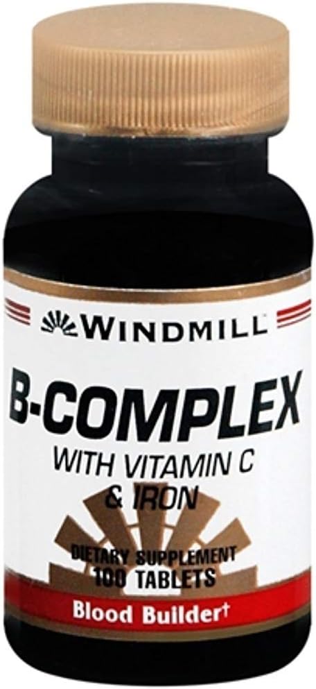 Windmill B-Complex Tablets with Vitamin C and Iron, 300 Tablets - görsel 1