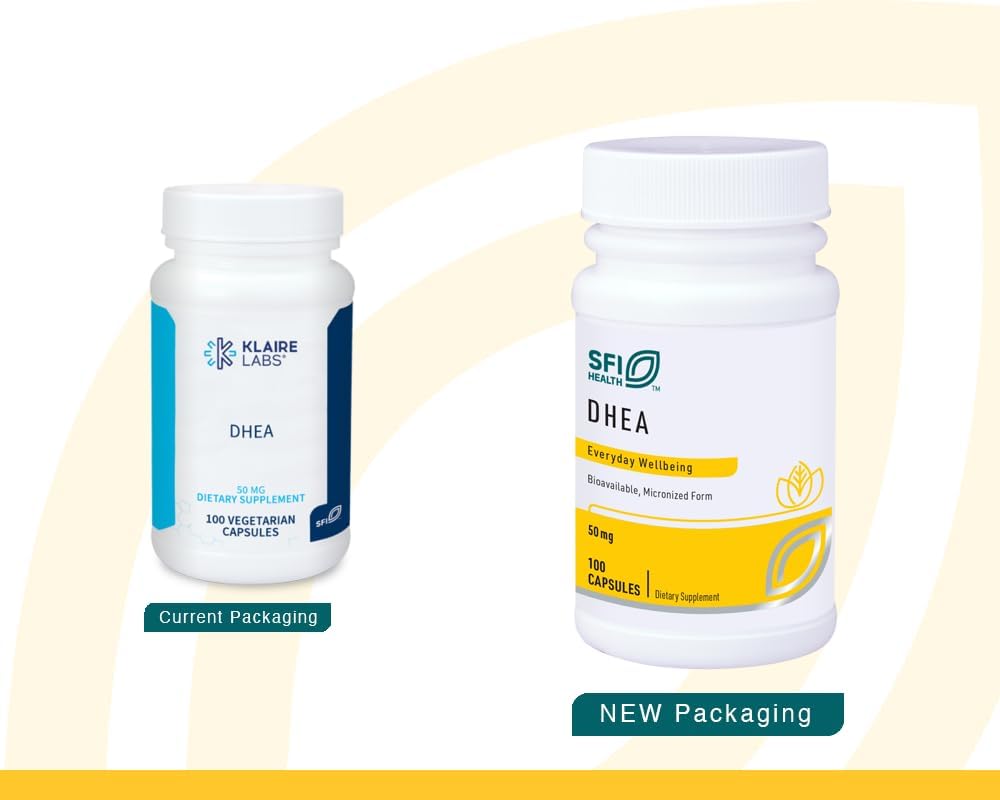 Klaire Labs DHEA 50mg – Micronised, Hypoallergenic Supplement - görsel 2