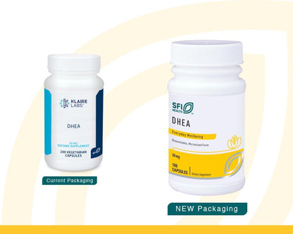 Klaire Labs DHEA 50mg – Micronised, Hypoallergenic Supplement
