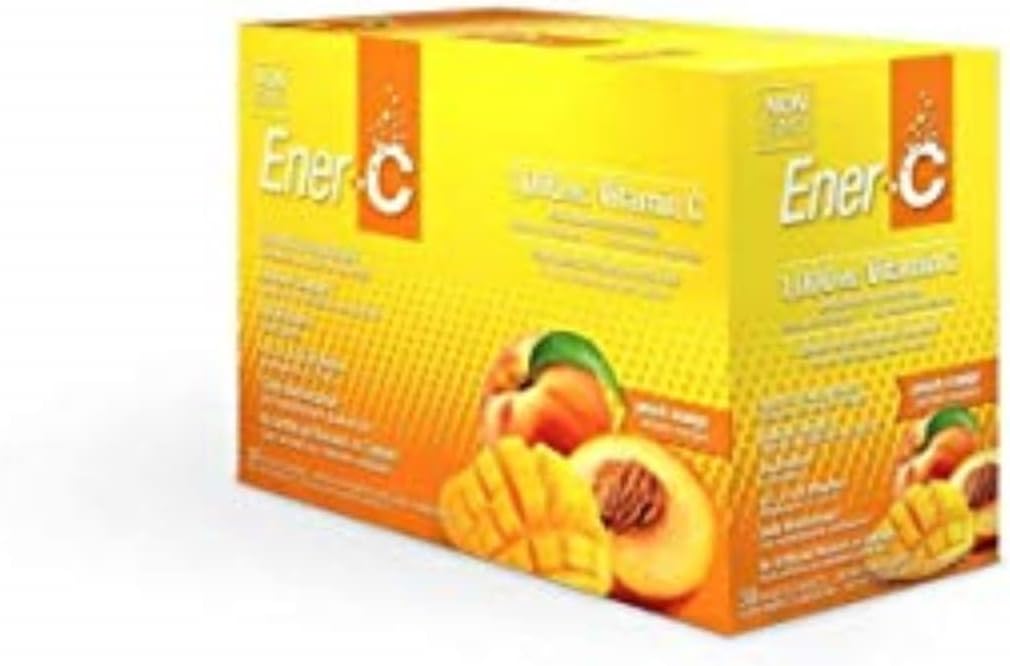 Ener-C 1000 mg Vitamin C Peach Mango, 30 Effervescent Sachets - görsel 1