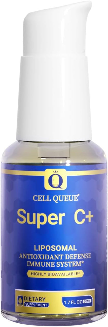 Cellqueue Liposomal Vitamin C Liquid 500 mg – Superior Absorption Food Supplement