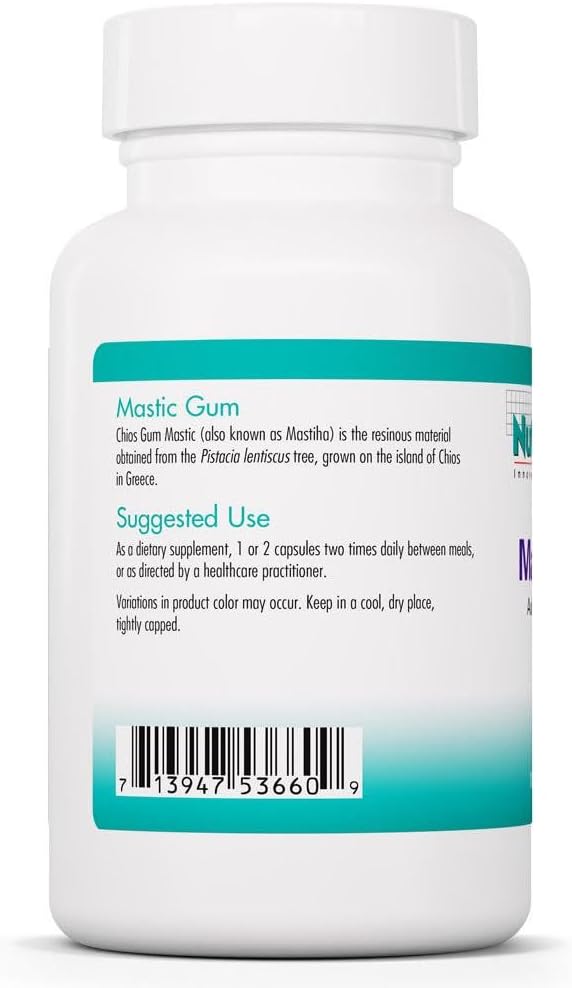 Allergy Research Group NutriCology Mastic Gum - 1000 mg Chios Mastic Gum Resin - 240 Capsules - görsel 2