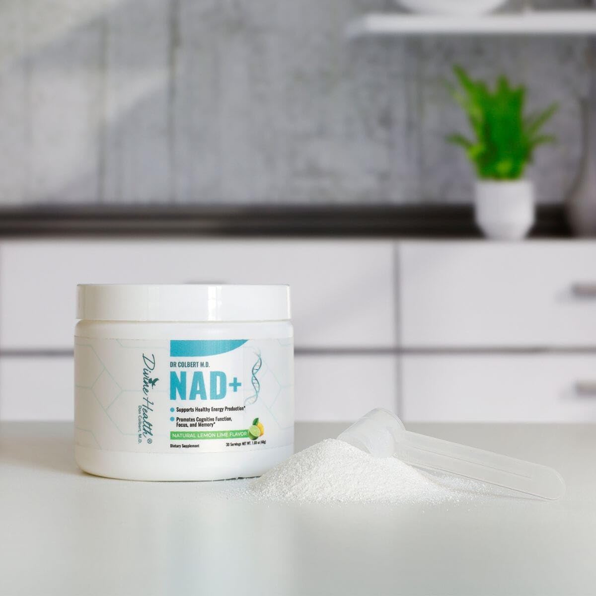 Dr. Colbert, MD NAD+ Powder | Lemon and Lime Flavour | Energy Support | 30 Servings - görsel 2