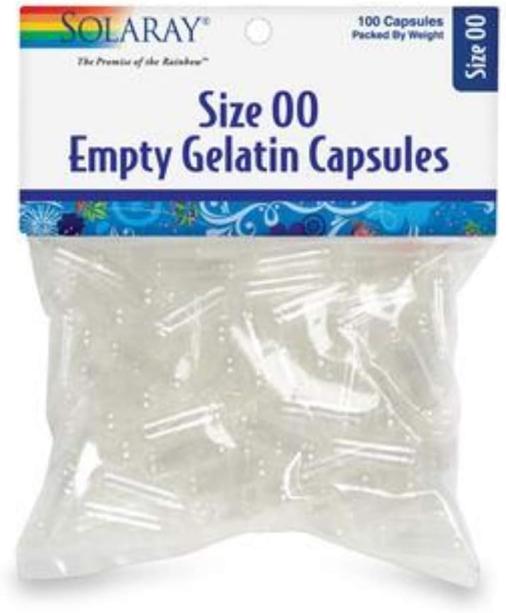 Solaray Empty Capsules Size 00 (Bag) – 100 Count - görsel 1