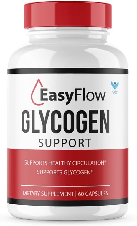 Easy Flow Glycogen Support – Glycogen Health and Blood Support Supplement (300 Capsules, 5 Pack) - görsel 6