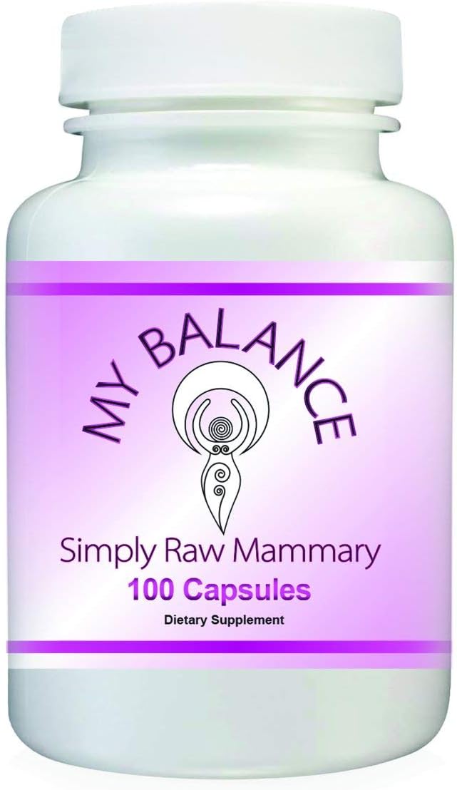 Simply Raw MAMMARY Glandular - Raw Bovine Mammary Glandular 400 mg, 100 Capsules - görsel 1