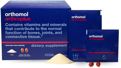 Orthomol Arthroplus – 30-Day Supply – Advanced Bone and Joint Health Food Supplement with Collagen, Glucosamine and Chondroitin