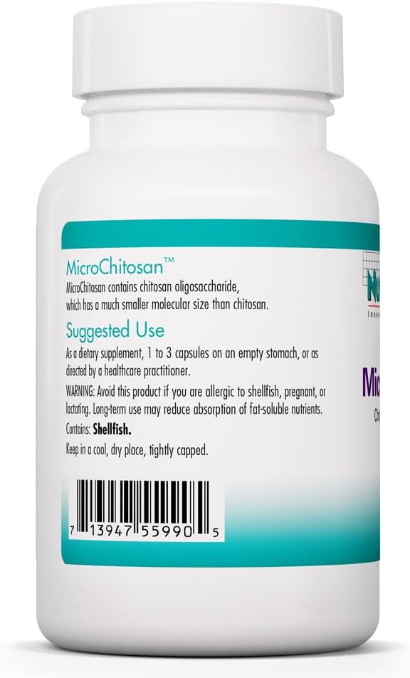 Nutricology MicroChitosan - Chitosan Oligosaccharide Supplement - 60 Vegicaps - görsel 3