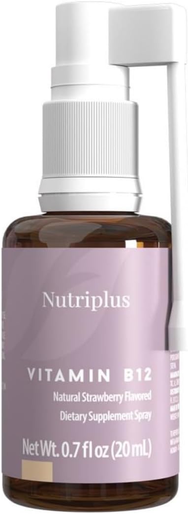 FARMASi Nutriplus Vitamin B12 Spray, Strawberry, 1000 mcg, 20 ml, Vegan - görsel 1