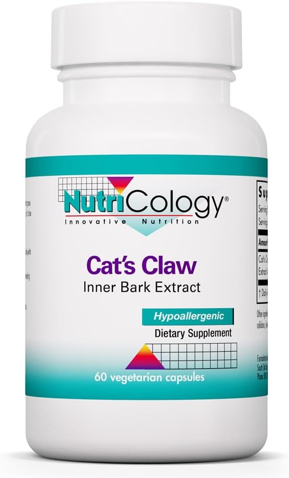 NutriCology Cat's Claw Inner Bark Extract – 60 Vegetarian Capsules - görsel 1