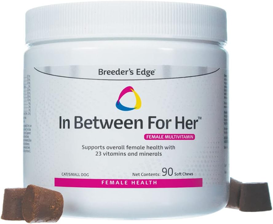 Breeder's Edge in Between for Her, Daily Multivitamin Supplement for Breeding Dogs and Cats, Fills Nutritional Gaps and Supports Mum in Between Breeding, 90 Tablets for Cats & Small Dogs - görsel 7