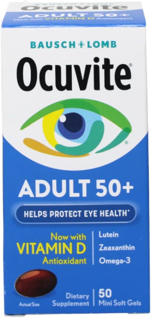 Ocuvite Adult 50+ Eye Vitamin - Lutein, Zeaxanthin & Omega-3, 150 Soft Gels (Pack of 3) - görsel 2