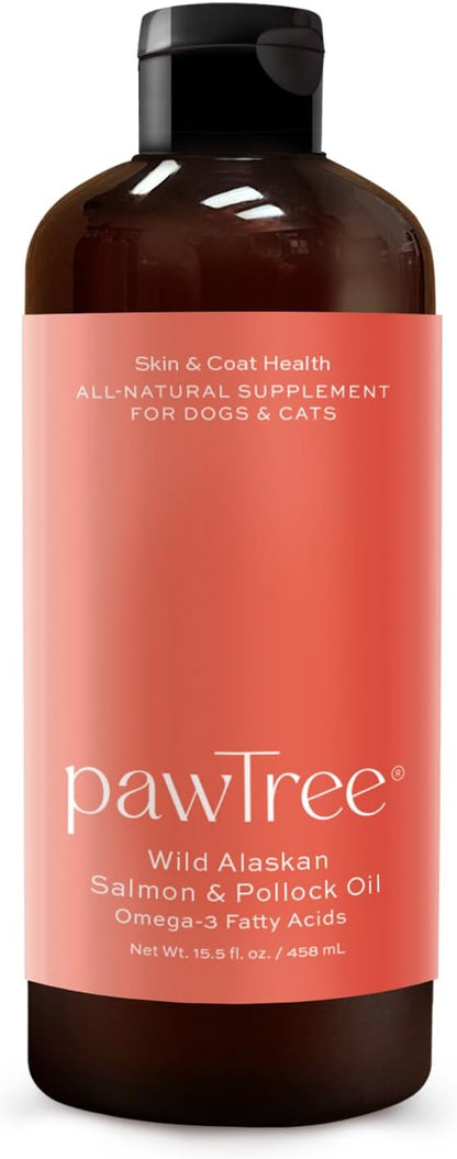 pawTree Salmon Oil for Dogs and Cats – Omega-3 & Omega-6 Supplement