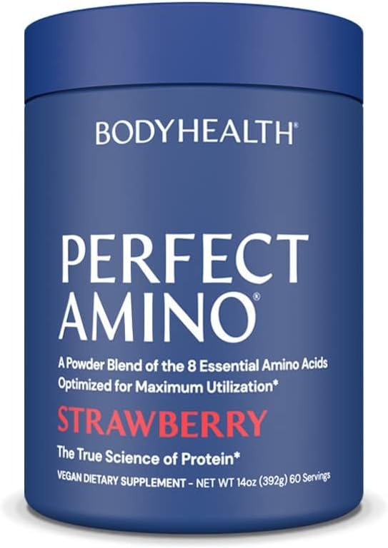 BodyHealth PerfectAmino - BCAA and EAA Powder for Pre and Post Workout - Lemon Lime - 20 Servings - görsel 10