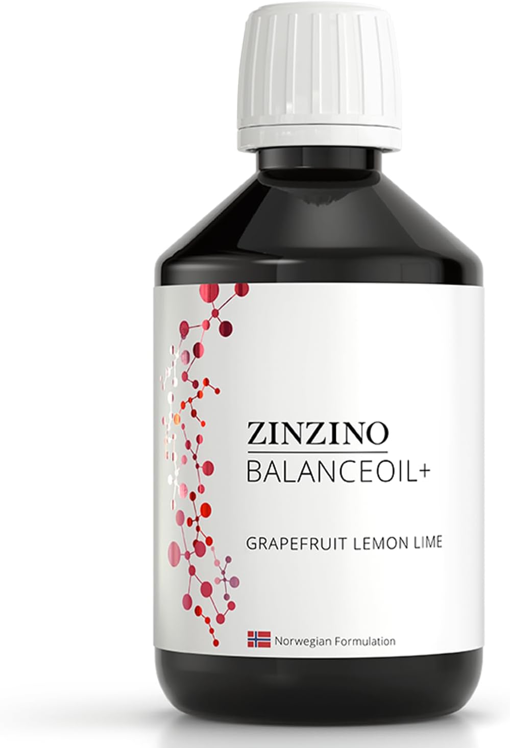 Zinzino BalanceOil+ Grapefruit Lemon Lime - Fish Supplement with Extra Virgin Olive Oil, Omega-3, Polyphenols, and Vitamin D3 (300 ml) - görsel 1