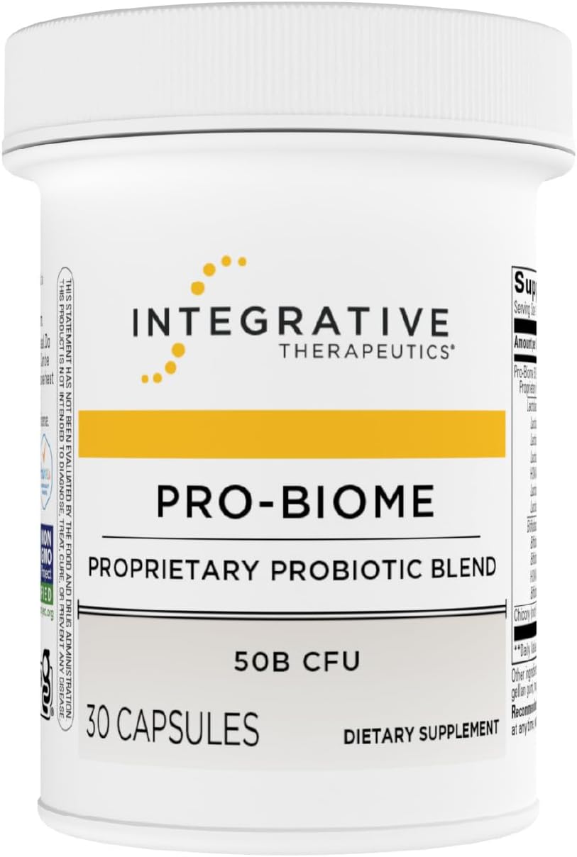 Integrative Therapeutics Pro-Biome - Probiotic Blend for Digestive Health & Immune Support - 30 Capsules - görsel 1