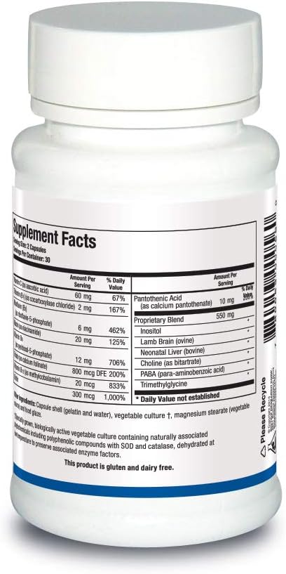 Biotics Research Bio GGG B Complex - Biochemically Activated B Vitamins, 60 Capsules - görsel 2