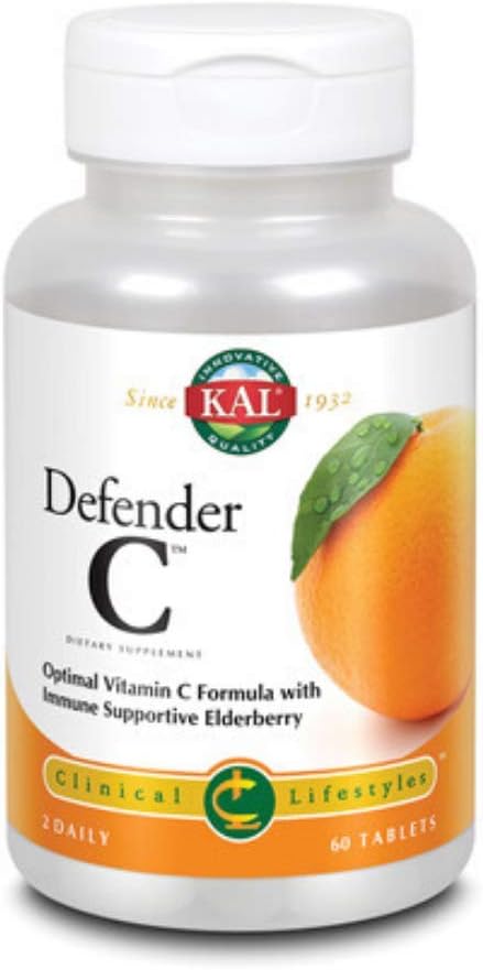KAL Defender-C Vitamin C Tablets, 1000 mg, 60 Tablets - görsel 1
