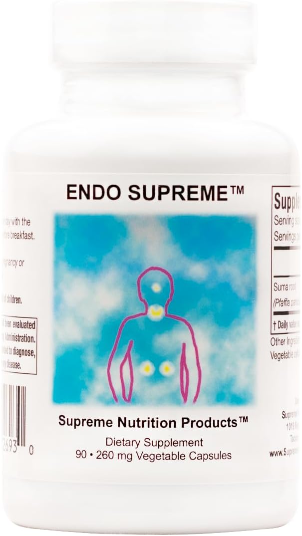 Supreme Nutrition Endo Supreme - 90 Pure Suma Root Vegetarian Capsules - görsel 1