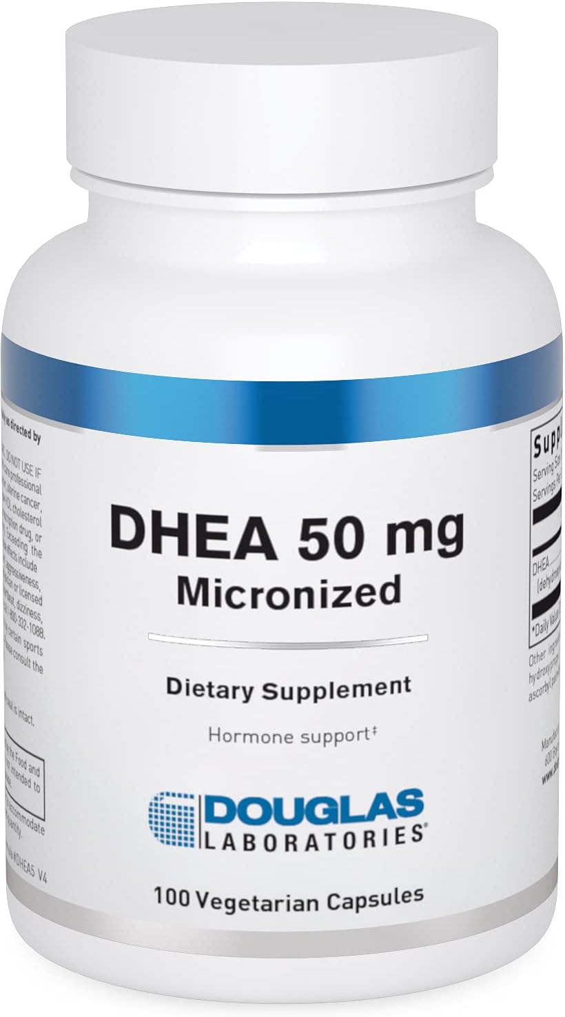 Douglas Laboratories DHEA 50 mg Capsules, Micronised - 100 Vegetarian Capsules - görsel 1