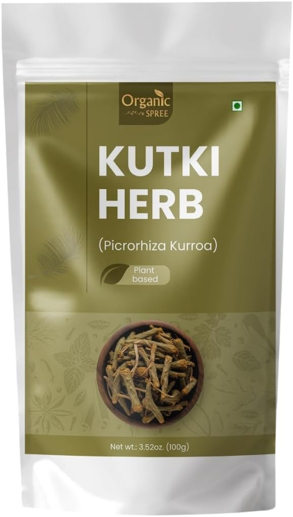 ORGANIC SPREE Kutki Herb 100g (3.52oz) Picrorhiza Kurroa | Katuka Rohini | Pure and Natural - görsel 1