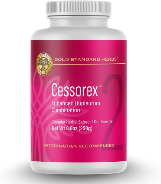 Cessorex Allergy Relief and Skin Immune Function Support Supplement for Dogs by Gold Standard Herbs, All Natural Bupleurum Combination, 250 gramme Powder