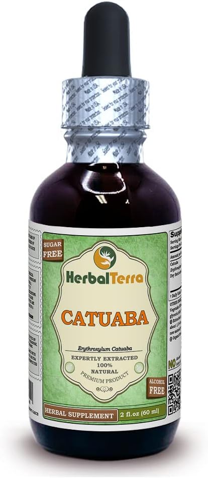 HerbalTerra Catuaba Glycerite - Alcohol-Free Liquid Extract, 32 fl oz (0.95 L) - görsel 8