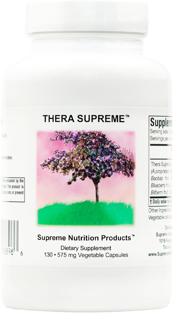Supreme Nutrition Thera Supreme, 130 Pure Herbal Combination Vegetarian Capsules - görsel 1