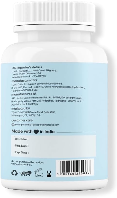 Mars Surgemax Natural Capsules with Shilajit and Safed Musli, 120 Capsules (Pack of 2) - görsel 8