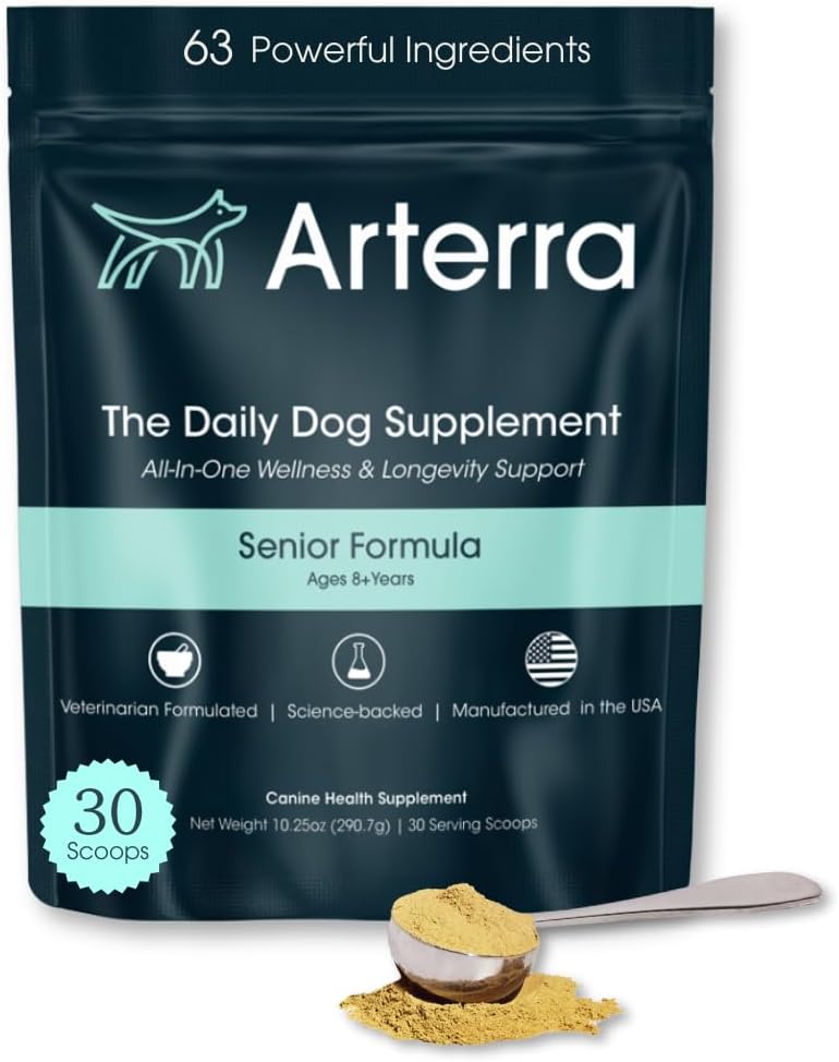 Adult Dog Powder Supplement: 46-Ingredient Daily Longevity Multivitamin & Food Topper - görsel 10