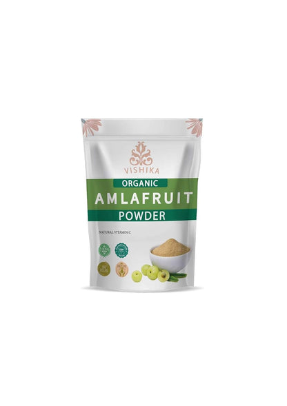 VISHIKA Organic Amla Powder – Vitamin C, Immune Support, Ayurvedic Superfood, 100g