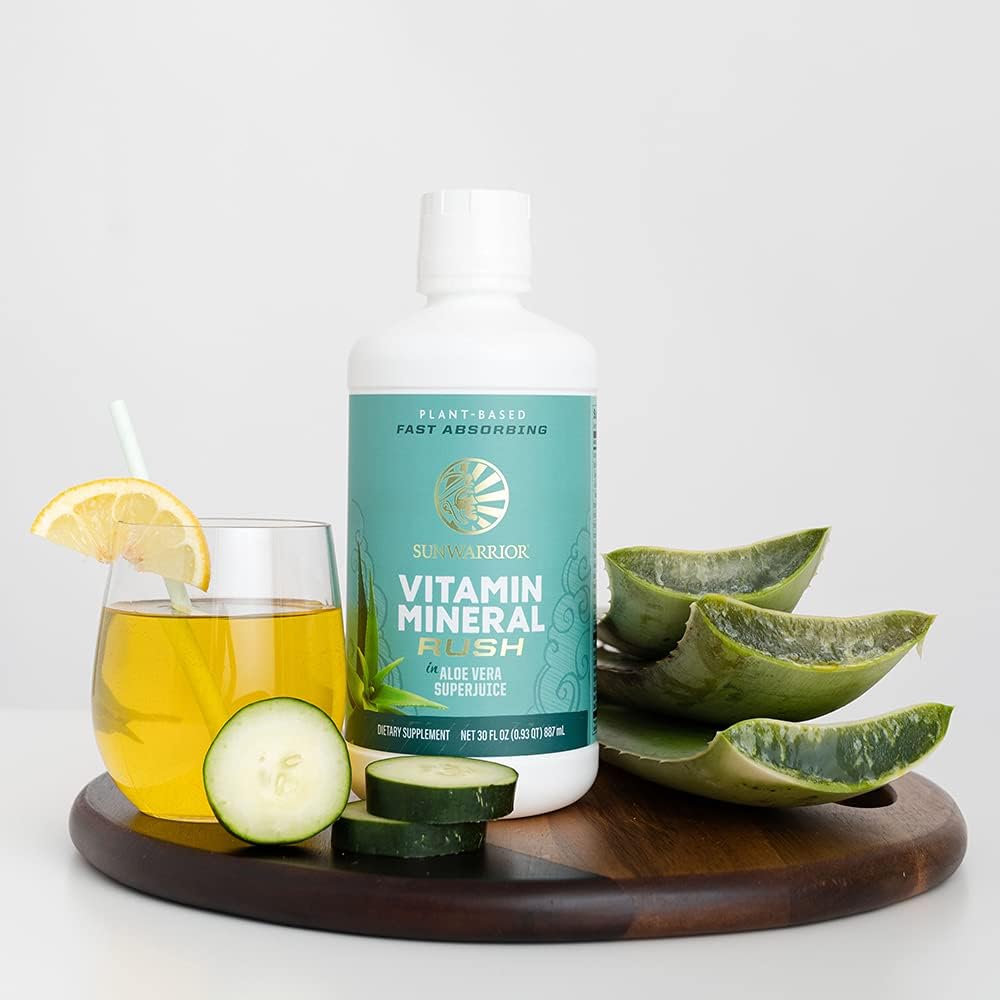 Sunwarrior Vitamin Mineral Rush - Liquid Multivitamin with Aloe Vera, 887 ml - görsel 6